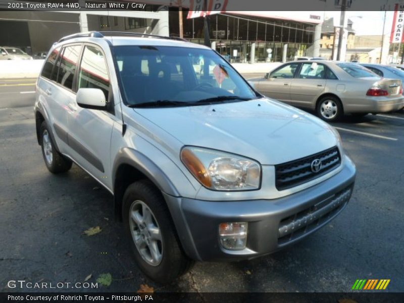 Natural White / Gray 2001 Toyota RAV4 4WD