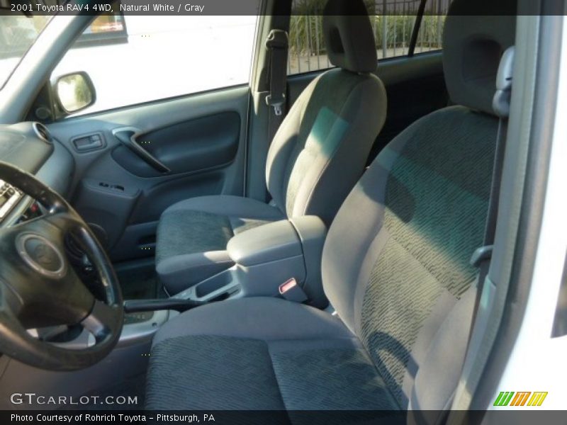 Natural White / Gray 2001 Toyota RAV4 4WD