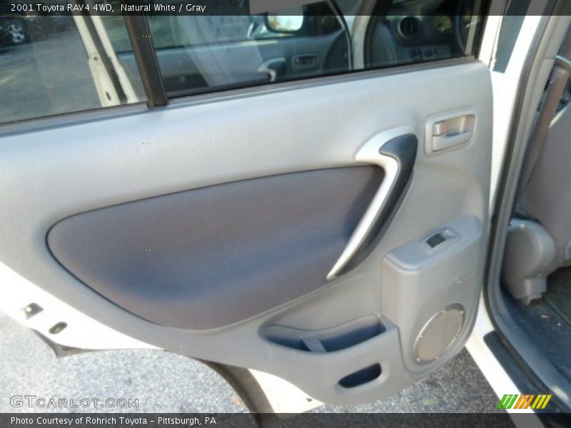 Natural White / Gray 2001 Toyota RAV4 4WD