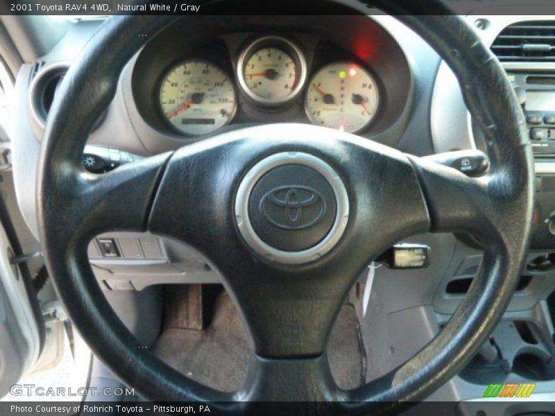 Natural White / Gray 2001 Toyota RAV4 4WD