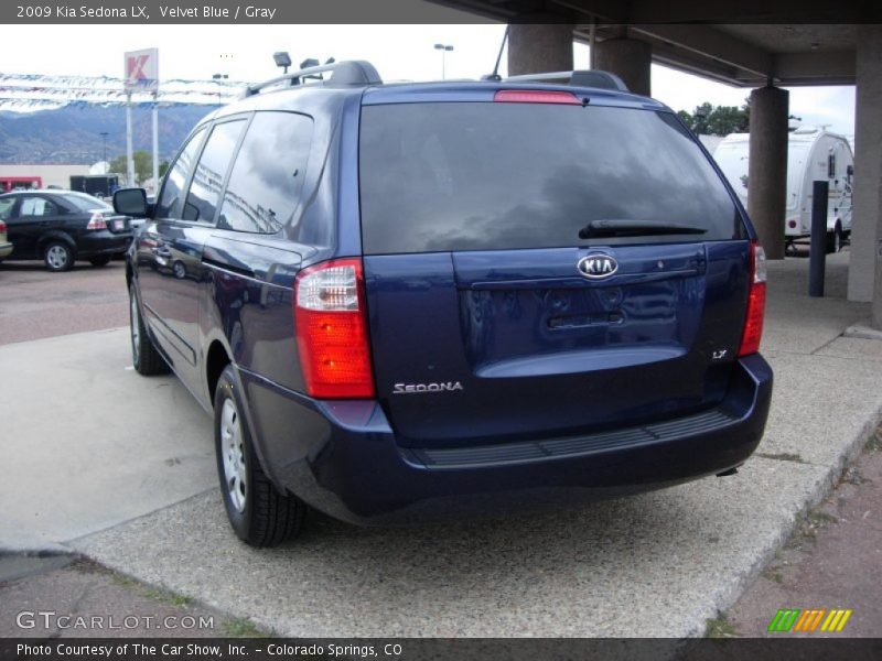 Velvet Blue / Gray 2009 Kia Sedona LX