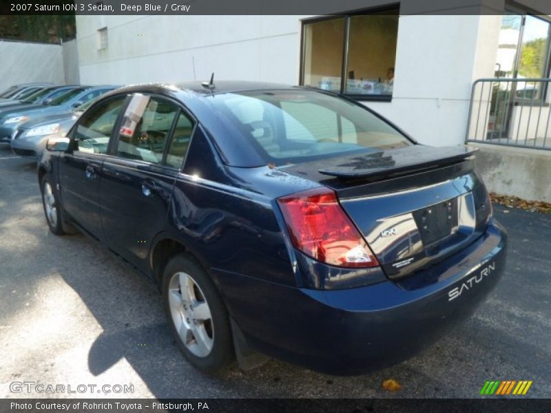 Deep Blue / Gray 2007 Saturn ION 3 Sedan