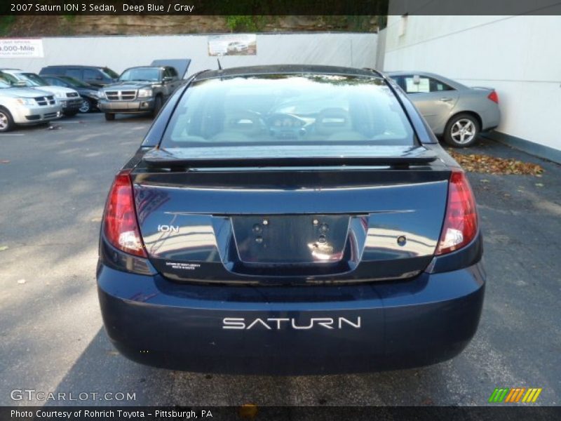 Deep Blue / Gray 2007 Saturn ION 3 Sedan