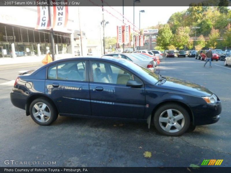 Deep Blue / Gray 2007 Saturn ION 3 Sedan