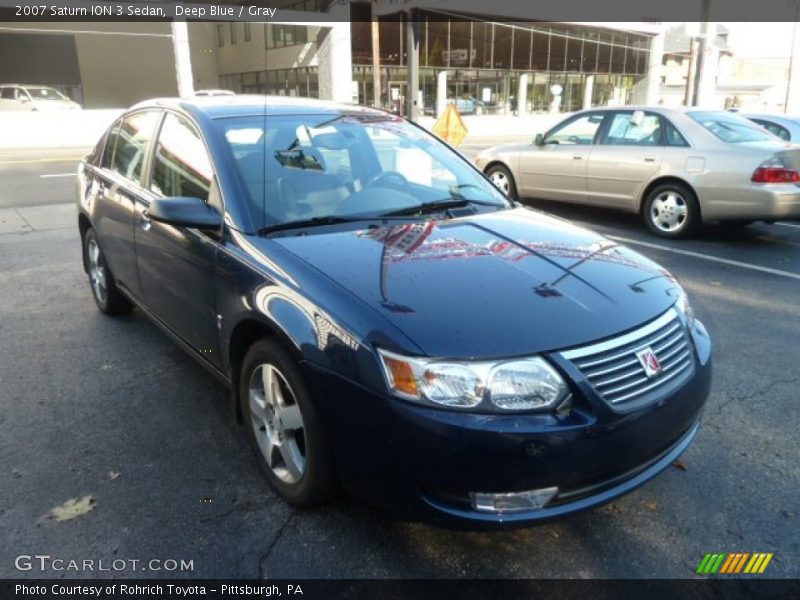 Deep Blue / Gray 2007 Saturn ION 3 Sedan