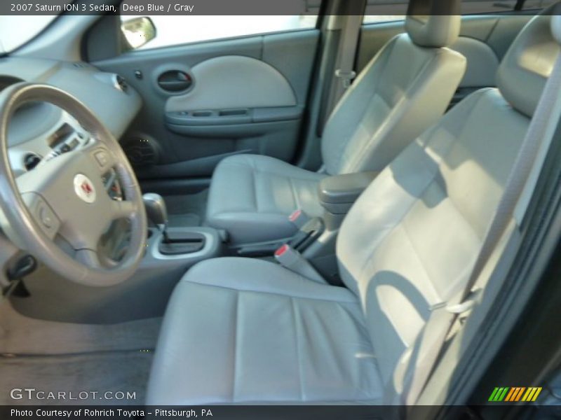 Deep Blue / Gray 2007 Saturn ION 3 Sedan