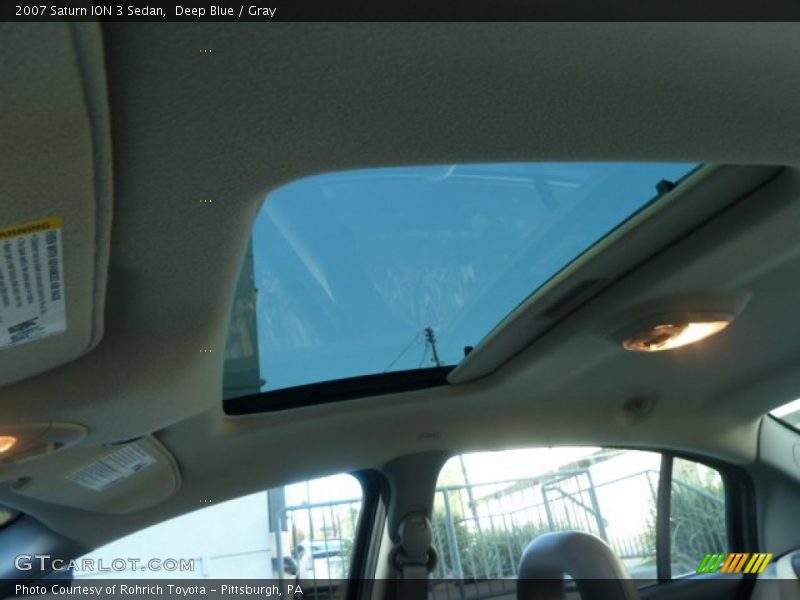 Deep Blue / Gray 2007 Saturn ION 3 Sedan