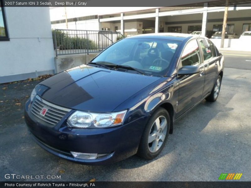 Deep Blue / Gray 2007 Saturn ION 3 Sedan