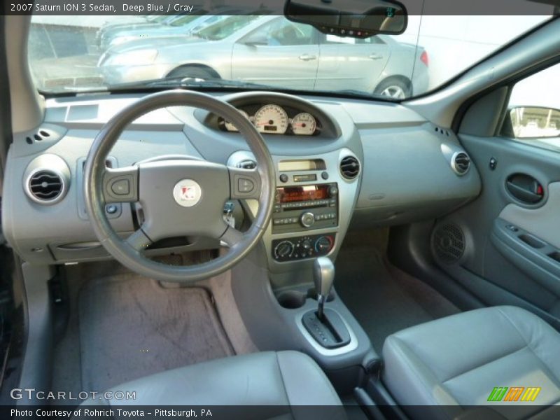 Deep Blue / Gray 2007 Saturn ION 3 Sedan