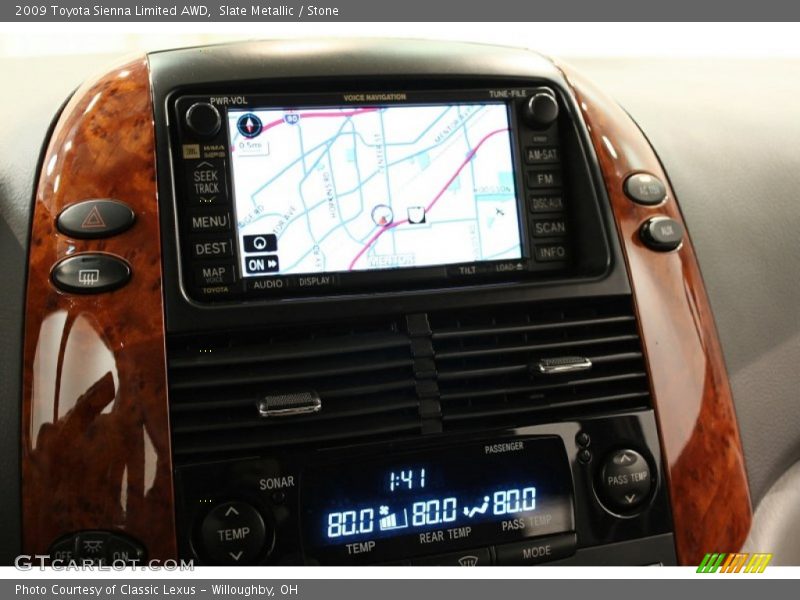 Navigation of 2009 Sienna Limited AWD