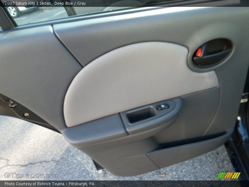 Deep Blue / Gray 2007 Saturn ION 3 Sedan