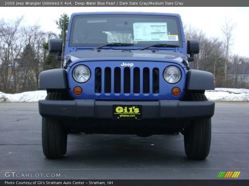 Deep Water Blue Pearl / Dark Slate Gray/Medium Slate Gray 2009 Jeep Wrangler Unlimited X 4x4