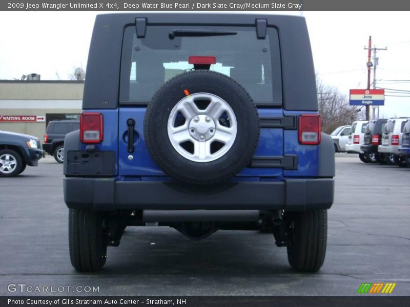 Deep Water Blue Pearl / Dark Slate Gray/Medium Slate Gray 2009 Jeep Wrangler Unlimited X 4x4