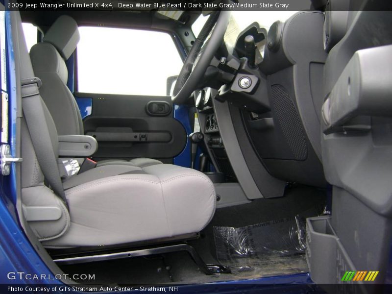 Deep Water Blue Pearl / Dark Slate Gray/Medium Slate Gray 2009 Jeep Wrangler Unlimited X 4x4
