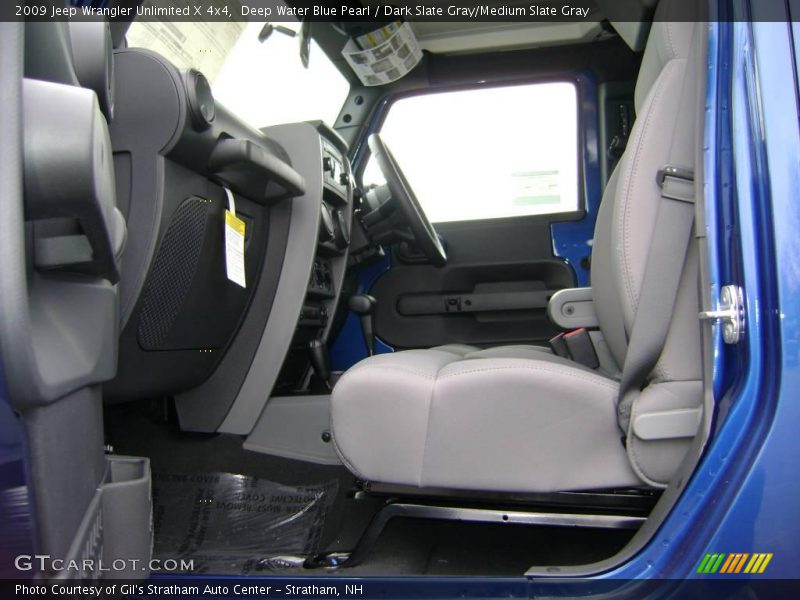 Deep Water Blue Pearl / Dark Slate Gray/Medium Slate Gray 2009 Jeep Wrangler Unlimited X 4x4
