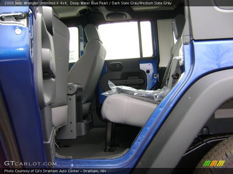 Deep Water Blue Pearl / Dark Slate Gray/Medium Slate Gray 2009 Jeep Wrangler Unlimited X 4x4