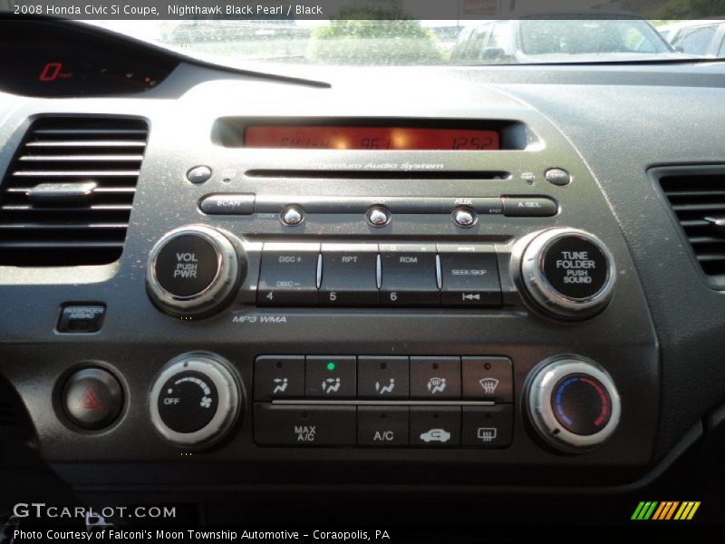 Nighthawk Black Pearl / Black 2008 Honda Civic Si Coupe