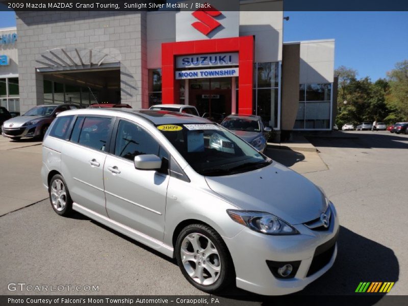 Sunlight Silver Metallic / Black 2009 Mazda MAZDA5 Grand Touring