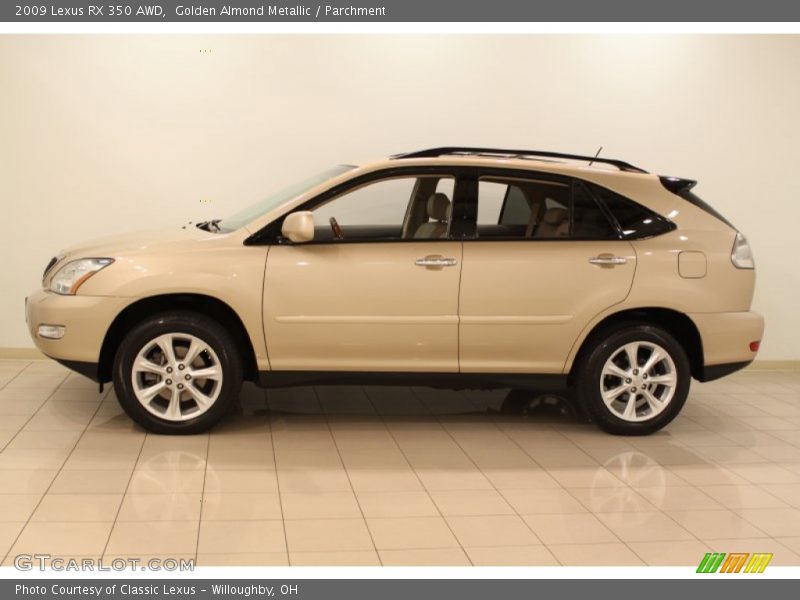 Golden Almond Metallic / Parchment 2009 Lexus RX 350 AWD