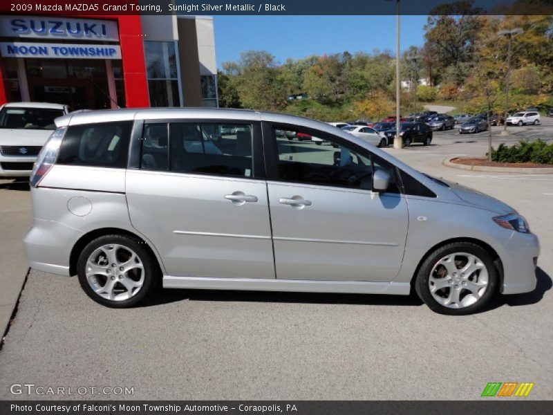 Sunlight Silver Metallic / Black 2009 Mazda MAZDA5 Grand Touring