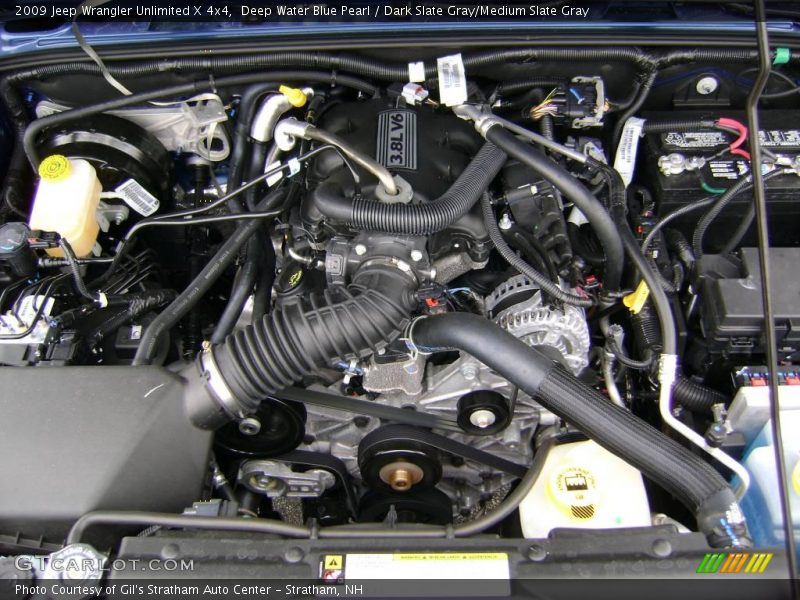 Deep Water Blue Pearl / Dark Slate Gray/Medium Slate Gray 2009 Jeep Wrangler Unlimited X 4x4