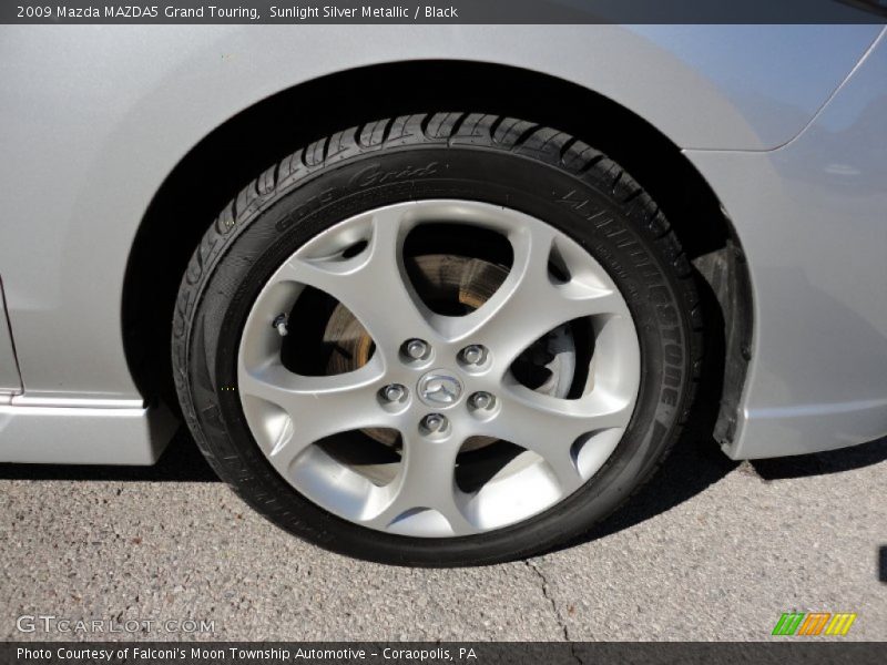 Sunlight Silver Metallic / Black 2009 Mazda MAZDA5 Grand Touring