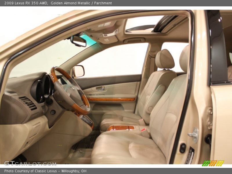 Golden Almond Metallic / Parchment 2009 Lexus RX 350 AWD