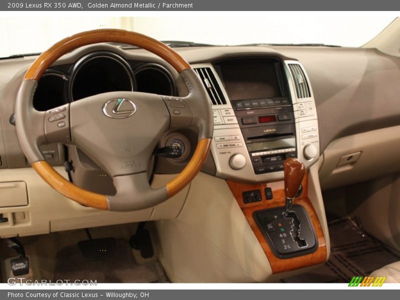 Golden Almond Metallic / Parchment 2009 Lexus RX 350 AWD