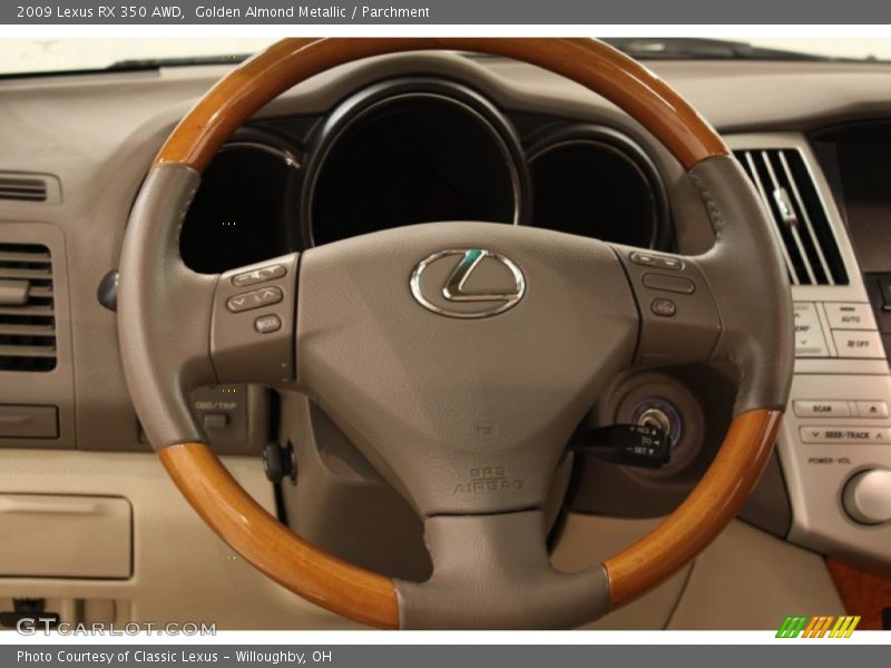 Golden Almond Metallic / Parchment 2009 Lexus RX 350 AWD