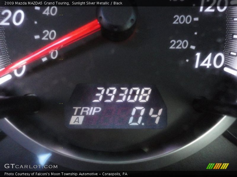 Sunlight Silver Metallic / Black 2009 Mazda MAZDA5 Grand Touring