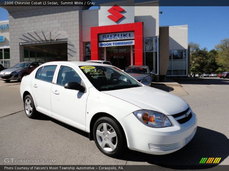 Summit White / Gray 2006 Chevrolet Cobalt LS Sedan