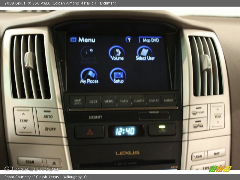 Golden Almond Metallic / Parchment 2009 Lexus RX 350 AWD