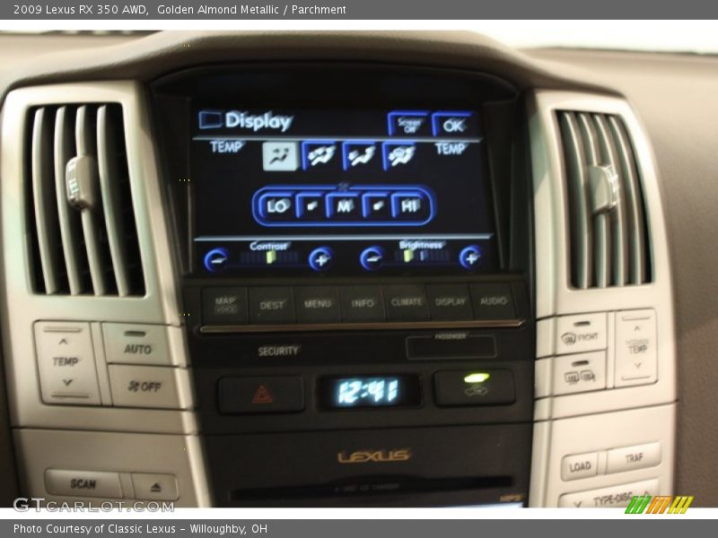 Golden Almond Metallic / Parchment 2009 Lexus RX 350 AWD