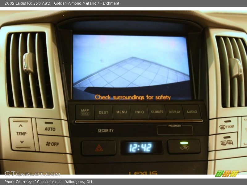 Golden Almond Metallic / Parchment 2009 Lexus RX 350 AWD