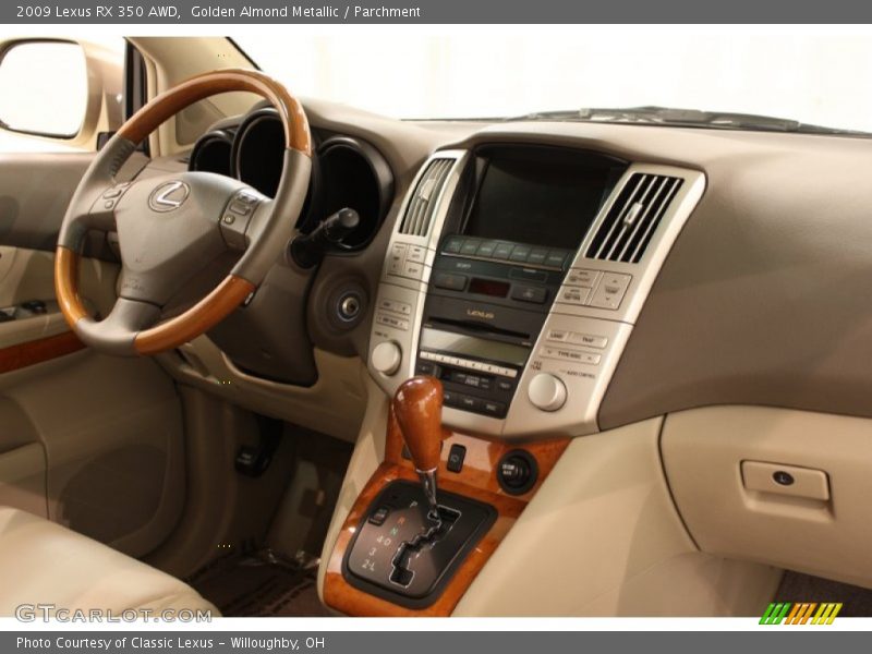 Golden Almond Metallic / Parchment 2009 Lexus RX 350 AWD