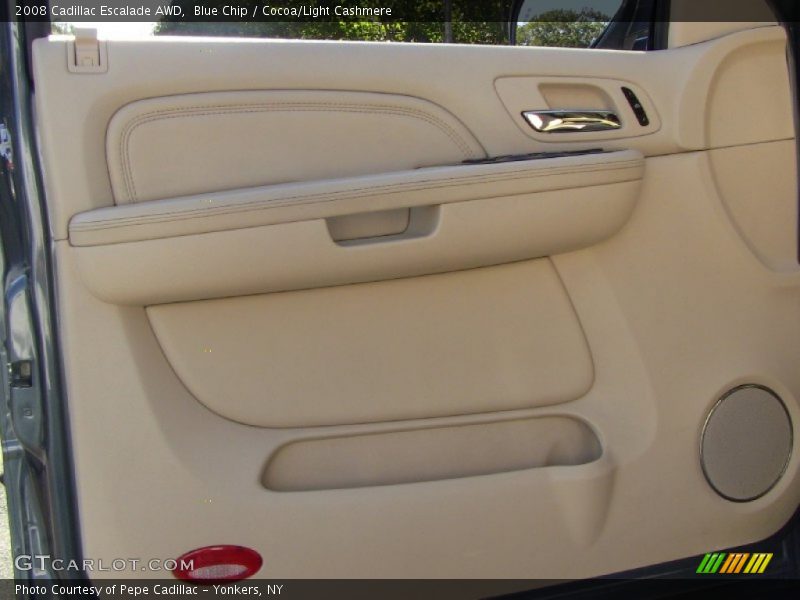 Blue Chip / Cocoa/Light Cashmere 2008 Cadillac Escalade AWD