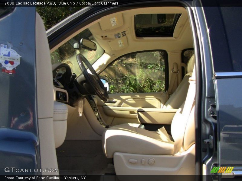Blue Chip / Cocoa/Light Cashmere 2008 Cadillac Escalade AWD