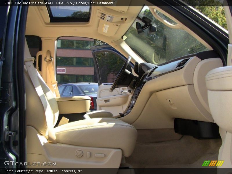 Blue Chip / Cocoa/Light Cashmere 2008 Cadillac Escalade AWD