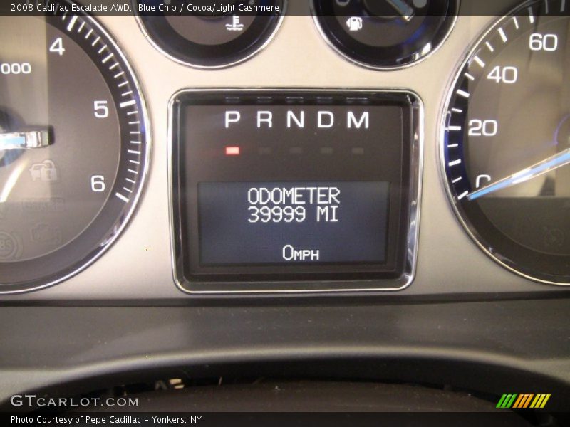 Blue Chip / Cocoa/Light Cashmere 2008 Cadillac Escalade AWD