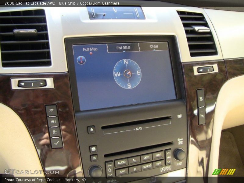 Blue Chip / Cocoa/Light Cashmere 2008 Cadillac Escalade AWD