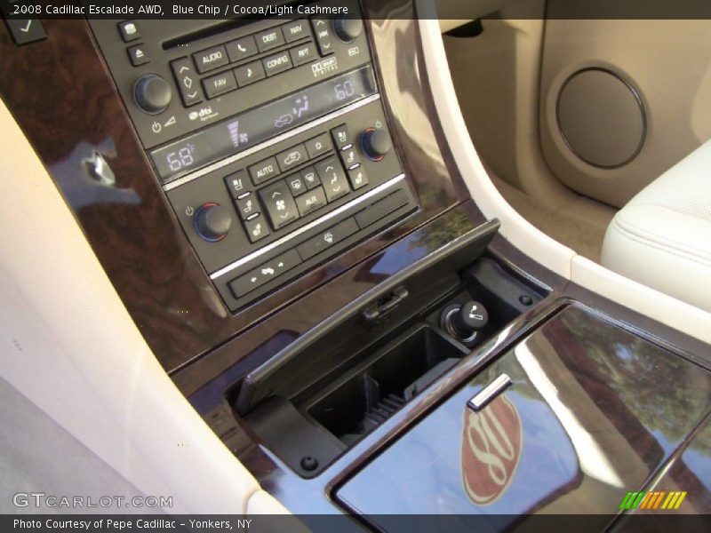 Blue Chip / Cocoa/Light Cashmere 2008 Cadillac Escalade AWD