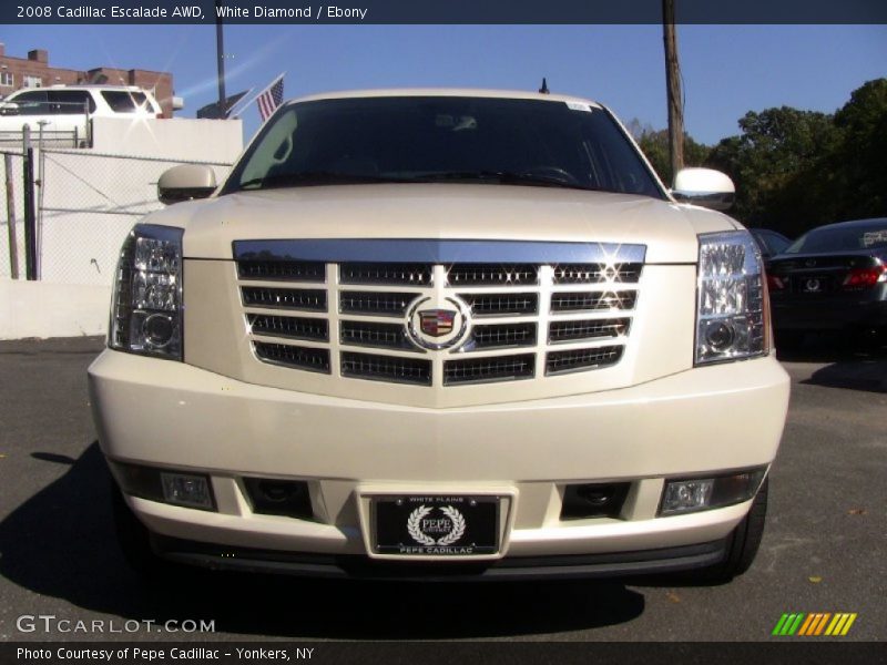White Diamond / Ebony 2008 Cadillac Escalade AWD