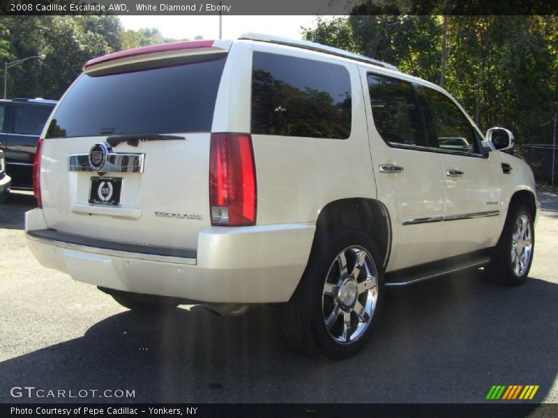 White Diamond / Ebony 2008 Cadillac Escalade AWD