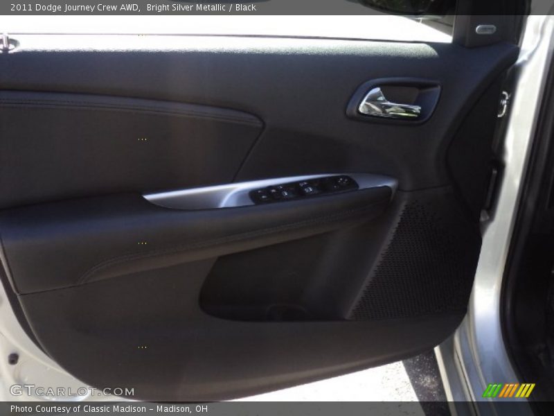 Bright Silver Metallic / Black 2011 Dodge Journey Crew AWD