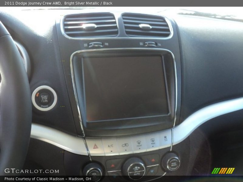 Bright Silver Metallic / Black 2011 Dodge Journey Crew AWD