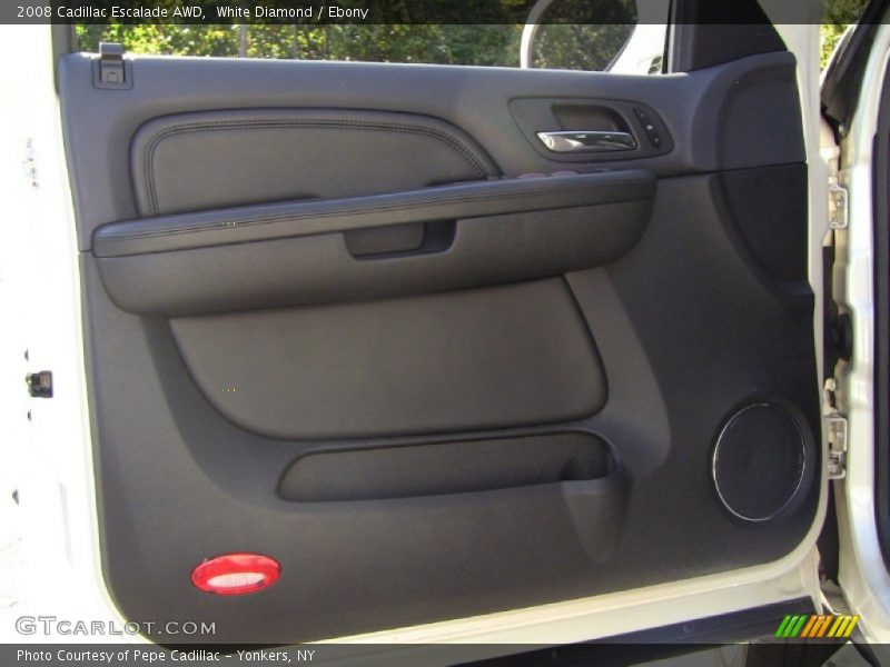 White Diamond / Ebony 2008 Cadillac Escalade AWD