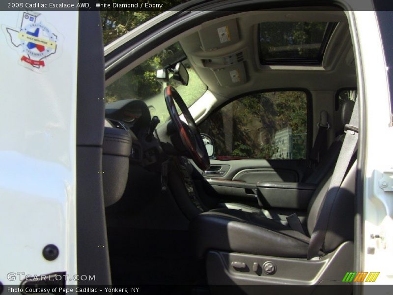 White Diamond / Ebony 2008 Cadillac Escalade AWD