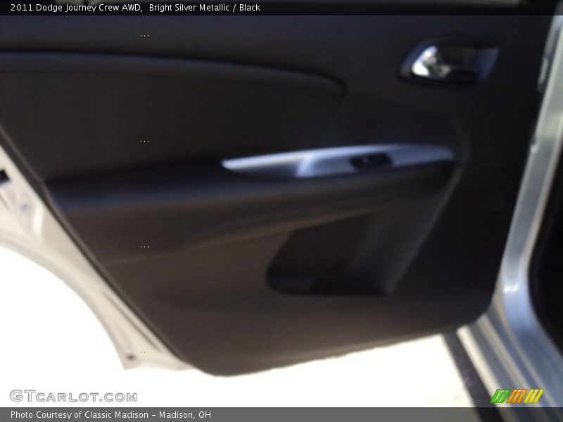 Bright Silver Metallic / Black 2011 Dodge Journey Crew AWD