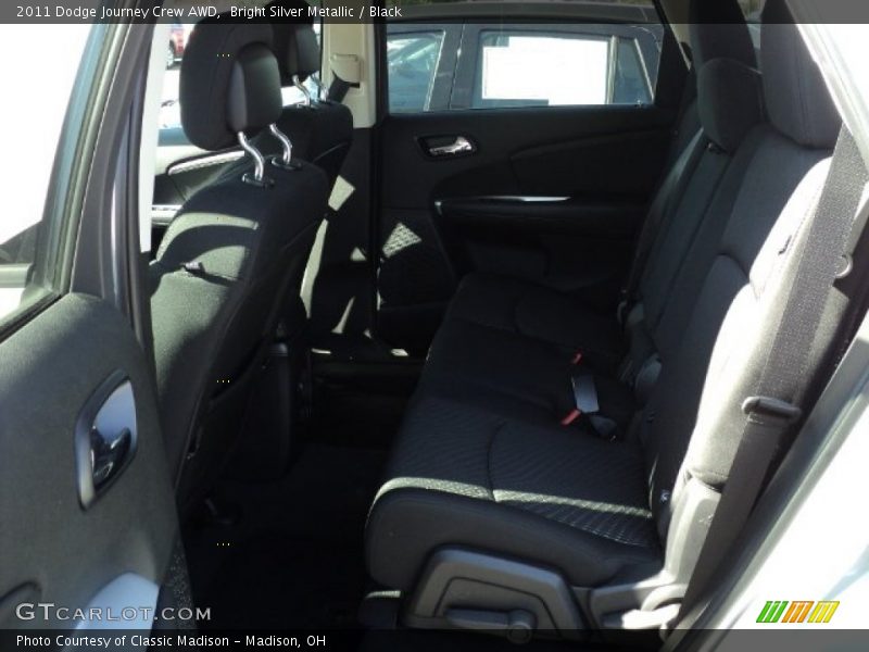 Bright Silver Metallic / Black 2011 Dodge Journey Crew AWD