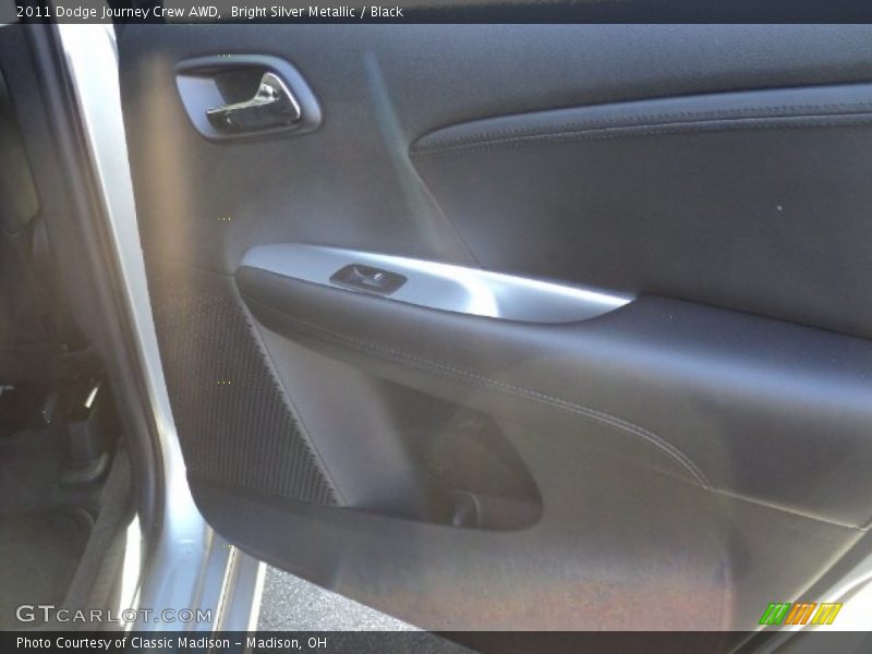 Bright Silver Metallic / Black 2011 Dodge Journey Crew AWD